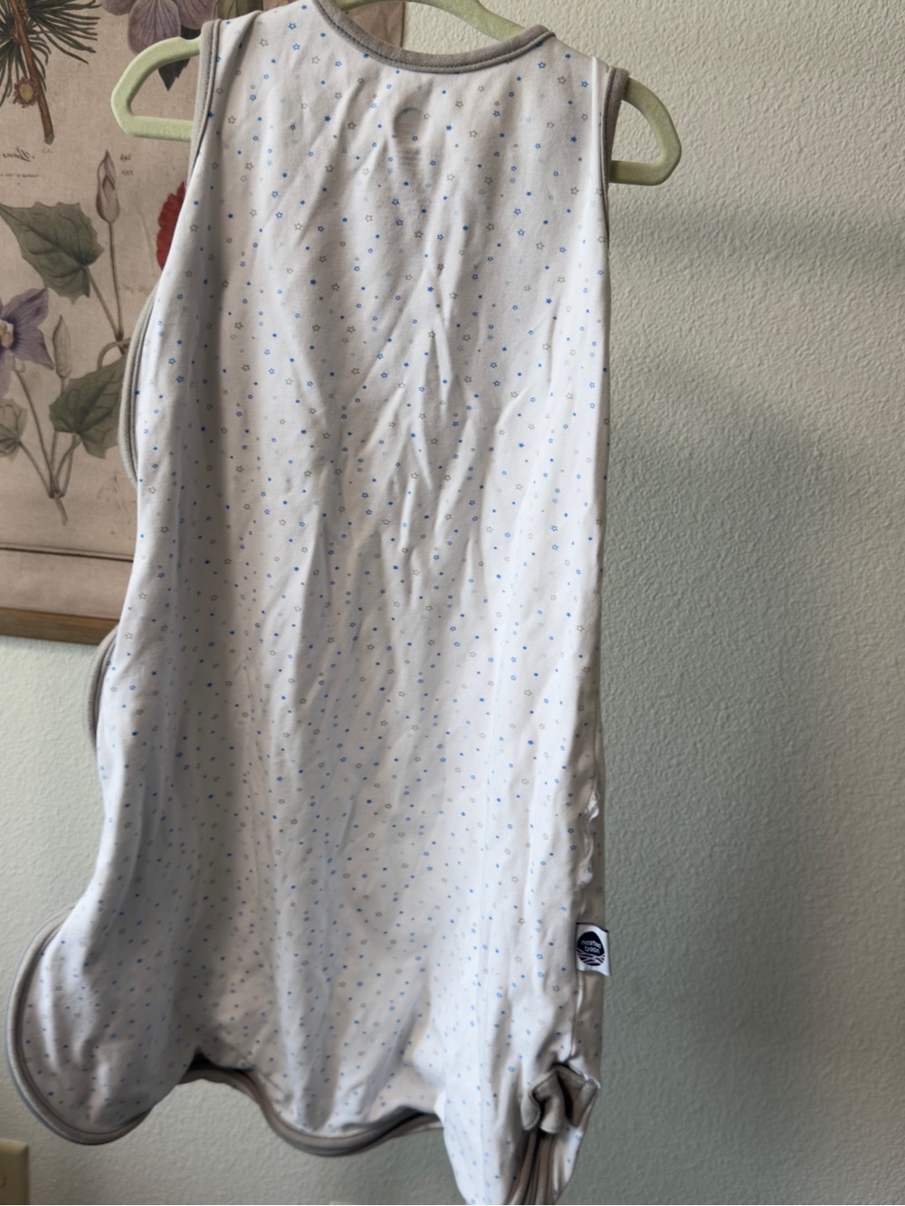 Nested Bean Zen Sack Classic Baby Sleep Sack Blue Stars Medium 6-15M - Picture 6 of 10